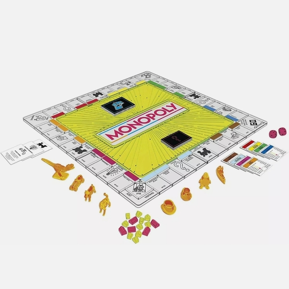 Monopoly Neon Pop Board Game for Kids Ages 8 & Up for 2-6 Players new - Picture 3 of 3